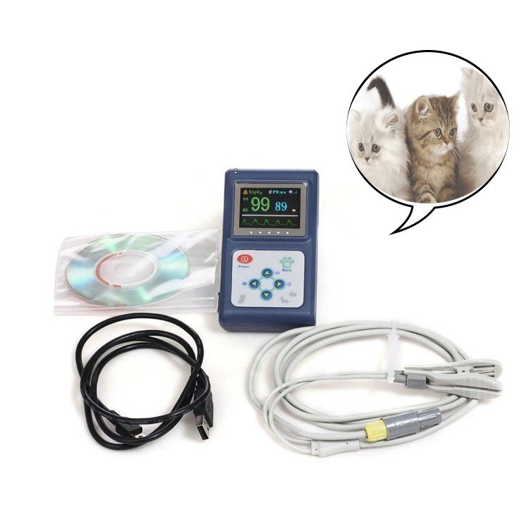 CMS60D-VET Veterinary Clinic Equipment Pulse Oximeter Veterinary Instrument with Tongue SpO2 Probe