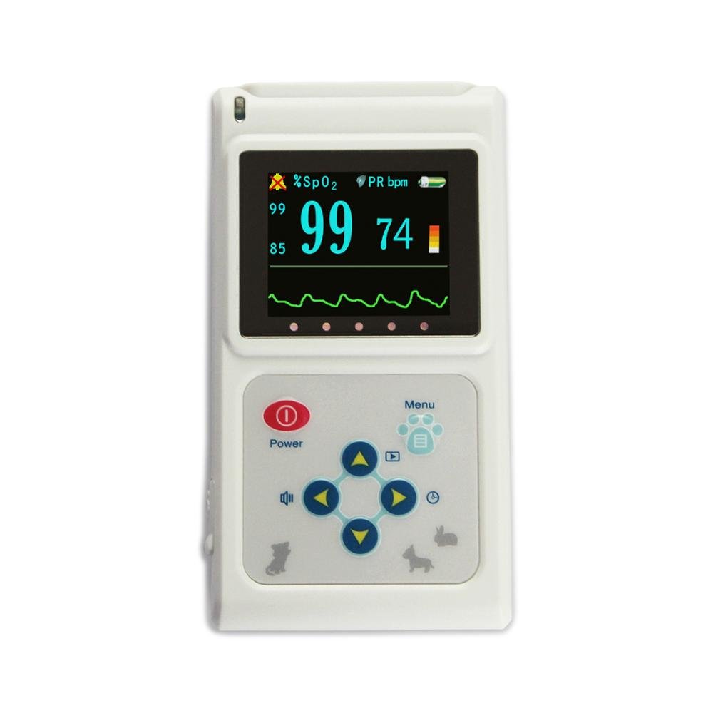 CMS60D-VET Veterinary Clinic Equipment Pulse Oximeter Veterinary Instrument with Tongue SpO2 Probe