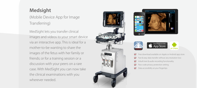 Cardiac 4D Color Doppler Ultrasound Mindray DC-30