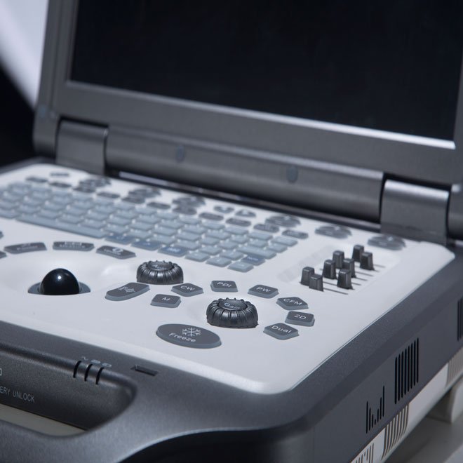 Color Ultrasound Machine with Cardiac Probe NEUCU52