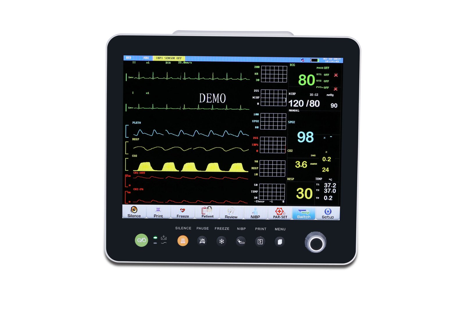 Multi-Parameter Patient Monitor 12.1 Inch Color TFT Portable Medical Equipment NEUMP12
