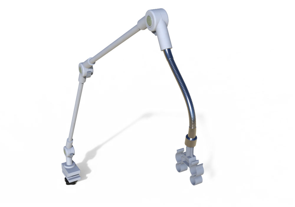 Respiration support arm/ breathing machine arm/arm support