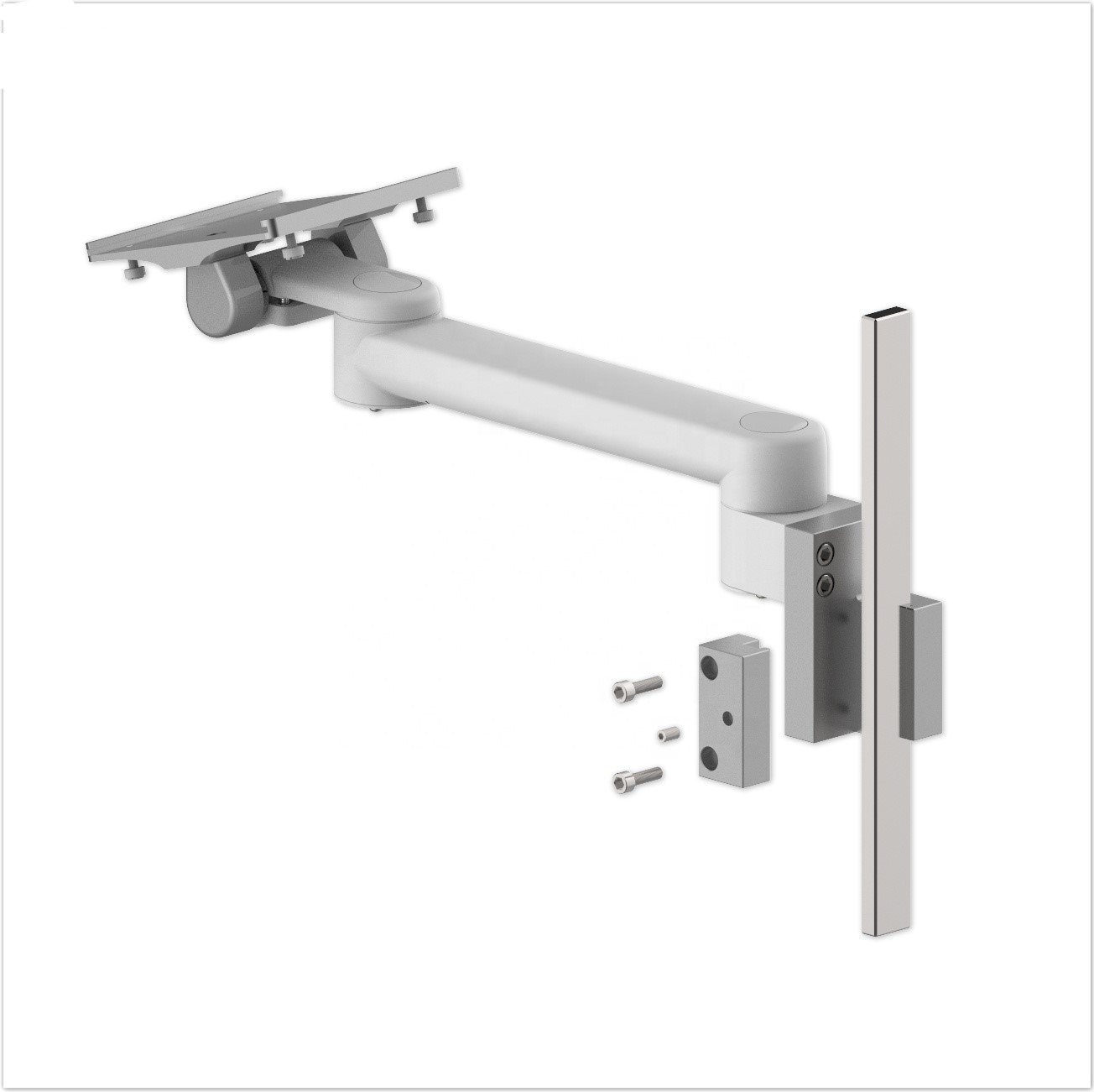 Hospital bed bracket adjustable/Pivot Arm/Alluminum arm with basket